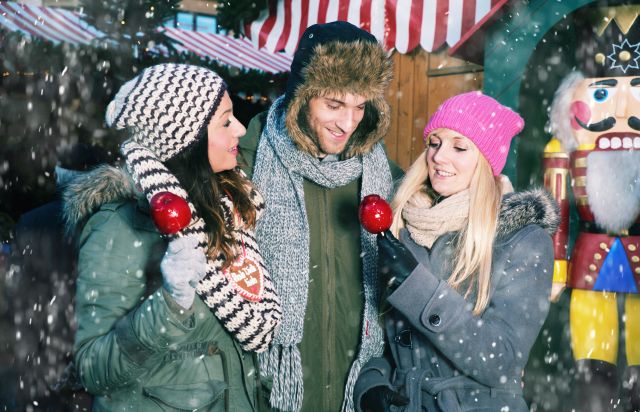 Flirten weihnachtsmarkt